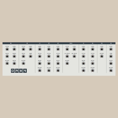 Sender Spike「DR.89」909系のニュアンスを直感操作で作れるシンプル設計の無料ドラムシンセ｜DTMプラグインセール