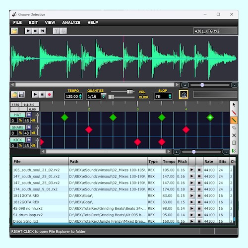 CPU Productions「Groove Detective」大量のループ素材を効率管理！音声解析でループをリズムから検索できるツール｜DTMプラグインセール