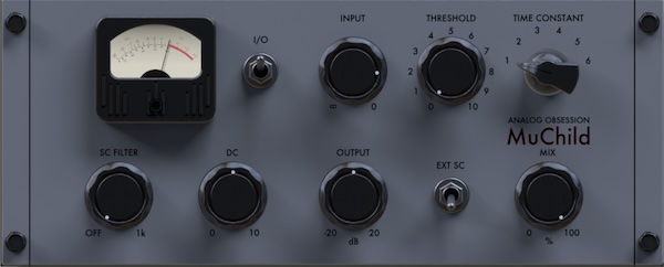 Analog Obsession「MuChild」ヴィンテージVari-Muコンプレッサーの質感を無料で再現しつつ現代機能も搭載した万能プラグイン｜DTMプラグインセール