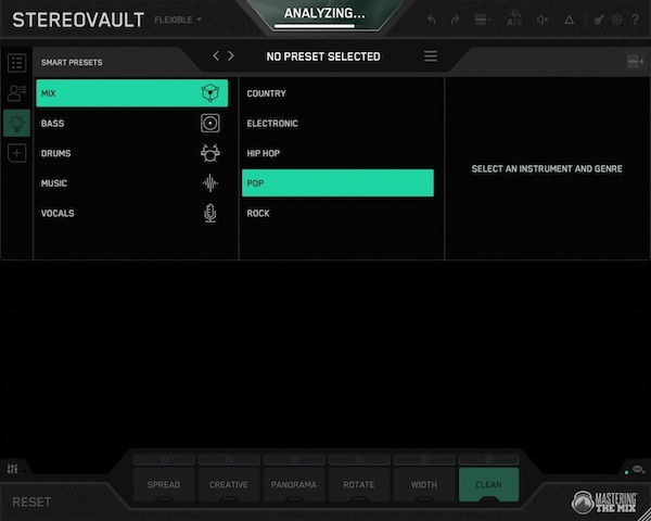 Mastering The Mix「STEREOVAULT」ステレオ幅を自動解析し最適化！位相や低域の問題を回避しながら理想の空間バランスを構築する次世代ステレオ・イメージング・プラグイン｜DTMプラグインセール