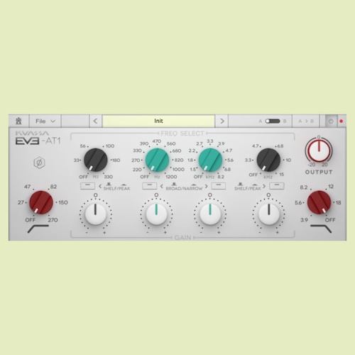 Kuassa「EVE-AT1」クラシックEQの名機を現代に再現！滑らかで音楽的なサウンドを直感操作で扱えるアナログ風EQ｜DTMプラグインセール