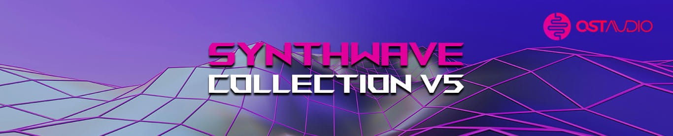 OST Audio「Synthwave Collection v5」80年代の空気感を再現！4,000以上の音源・MIDI・テンプレートを収録したシンセウェーブ制作のための完全パック｜DTMプラグインセール