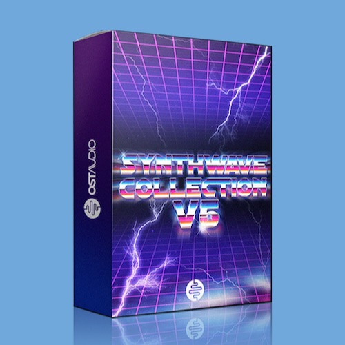 OST Audio「Synthwave Collection v5」80年代の空気感を再現！4,000以上の音源・MIDI・テンプレートを収録したシンセウェーブ制作のための完全パック｜DTMプラグインセール