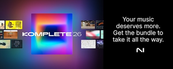 Native Instruments「KOMPLETE 26」160以上の音源・エフェクトと膨大なサウンドライブラリを収録し、アイデアからマスタリングまでを一貫して支える究極の音楽制作バンドル｜DTMプラグインセール