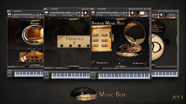 Aviram Dayan Production「Aviram Music Box」ゼンマイ音や機械ノイズまで収録！ヴィンテージ・オルゴール特有の機械感と幻想的な空気感をリアルに再現したKontakt音源｜DTMプラグインセール