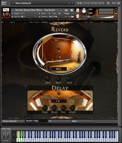 Aviram Dayan Production「Aviram Music Box」ゼンマイ音や機械ノイズまで収録！ヴィンテージ・オルゴール特有の機械感と幻想的な空気感をリアルに再現したKontakt音源｜DTMプラグインセール