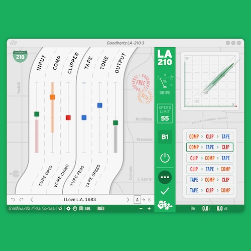 Goodhertz「LA-210」音にアナログ感とクセを一発で追加！コンプレッサー・サチュレーション・テープを一体化したアナログ系プラグイン｜DTMプラグインセール