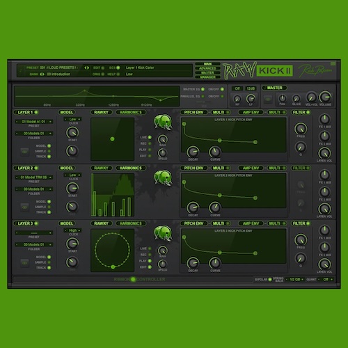 Rob Papen「RAW-Kick 2」EDM・ハードスタイル・テクノまで対応！3レイヤー構造とシンセ・サンプル両対応で理想のキックを作れる、キックを「選ぶ」から「作る」へ変える専用ツール｜DTMプラグインセール