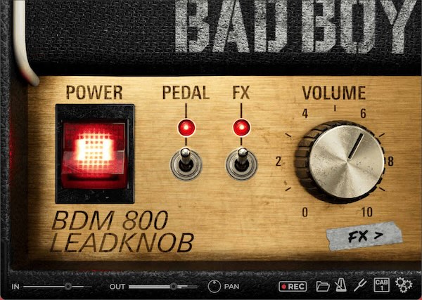 Bogren Digital「Ampknob BDM 800 - Badboy」ノブを回すだけで完成度の高いギターサウンドに到達！リズムからリードまでワンタッチで切り替え、すぐに使える本格サウンドを実現するアンプシミュレーター｜DTMプラグインセール