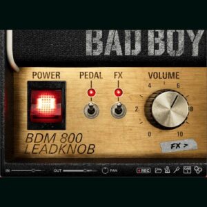 Bogren Digital「Ampknob BDM 800 - Badboy」ノブを回すだけで完成度の高いギターサウンドに到達！リズムからリードまでワンタッチで切り替え、すぐに使える本格サウンドを実現するアンプシミュレーター｜DTMプラグインセール