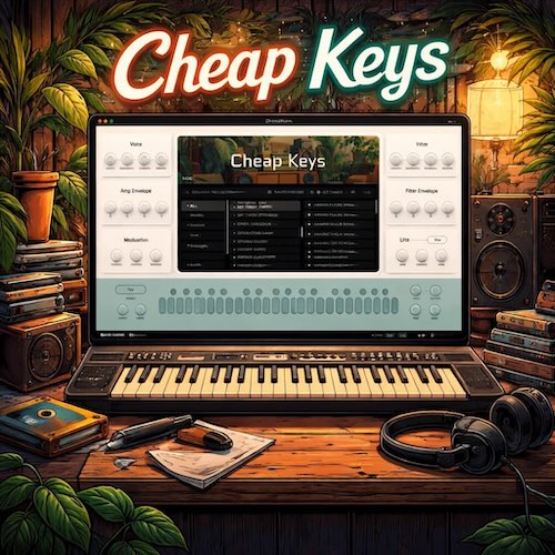 Sonic Nomad「Cheap Keys」80〜90年代の家庭用キーボード特有のチープ感やLo-Fi感を再現できる個性派レトロ音源｜DTMプラグインセール