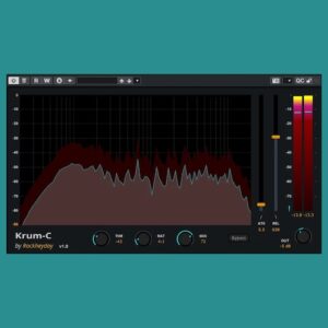 Rockheyday「KRUM-C - Spectral Dynamics Compressor（standalone Version）」自然なまとまり感を加えながらFFT解析まで行える軽量グルーコンプレッサー｜DTMプラグインセール