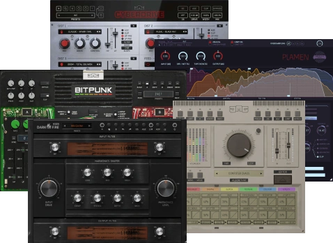 United Plugins「Destruction Bundle」Cyberdrive・BITPUNK・Lofinity収録！ディストーション・Lo-Fi・ビットクラッシュまで対応する破壊系エフェクトバンドル｜DTMプラグインセール