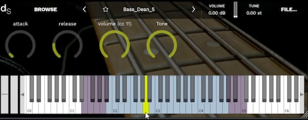 IOND「Bass 5 strings (Dean)」シンプル操作で気軽に使える、DEANブランドの5弦ベースを収録したベース音源｜DTMプラグインセール