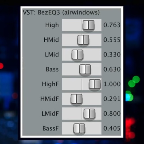 Airwindows「BezEQ3」“EQしている感じ”を出さずに音の空気感と存在感を変える異色の4バンドEQ｜DTMプラグインセール