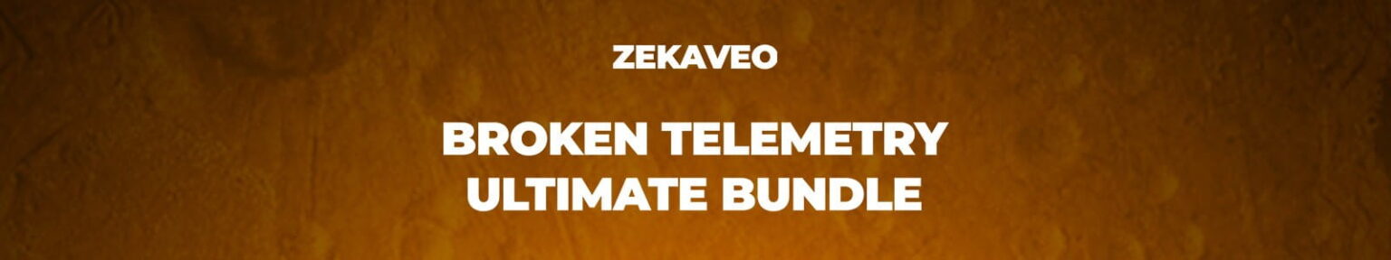 ZEKAVEO「Broken Telemetry Ultimate Bundle」SFホラー・サイバーパンク・宇宙船演出に最適！通信障害・システム異常・デジタル破損を再現できるSci-Fi特化サウンドライブラリ｜DTMプラグインセール
