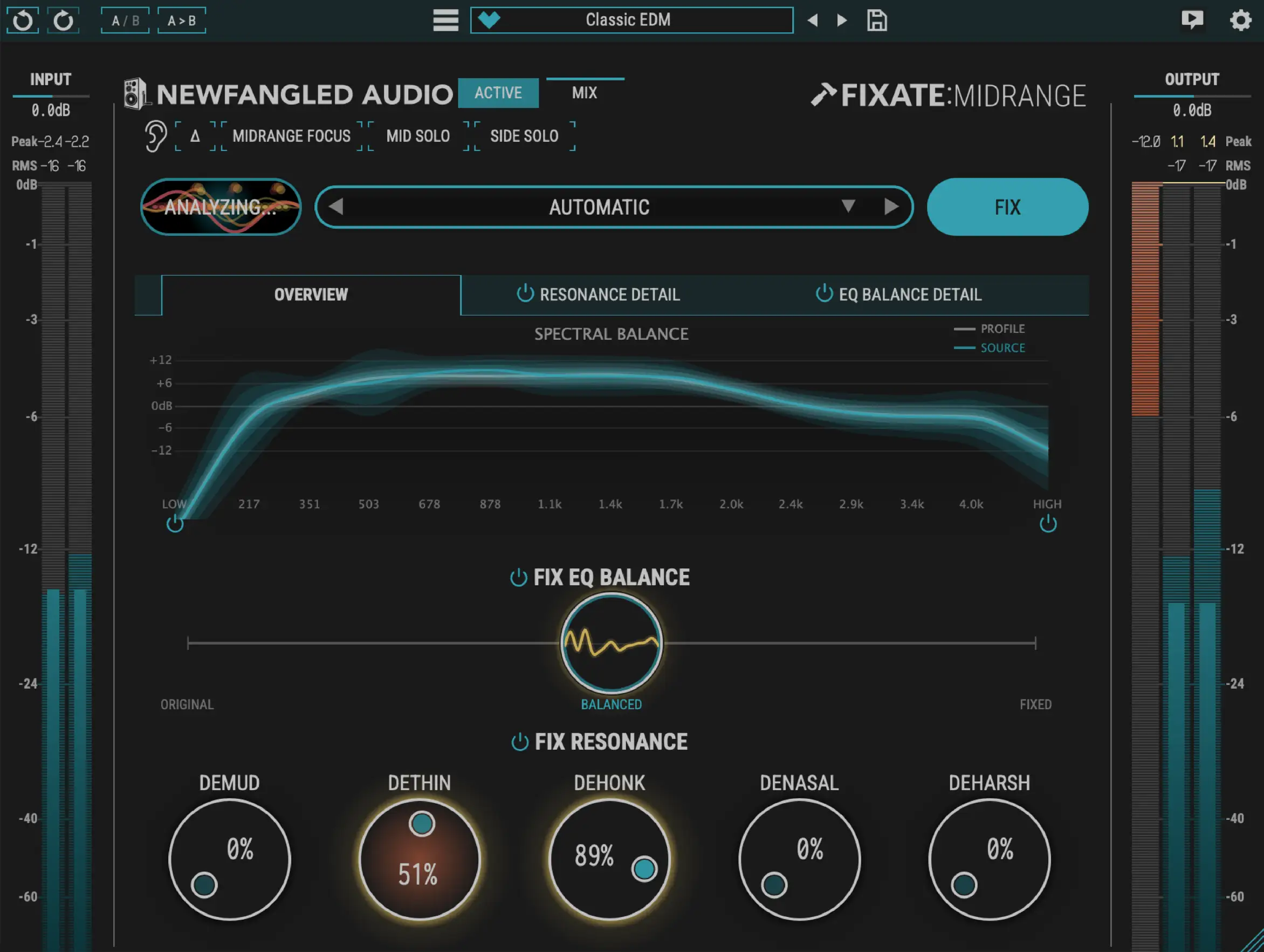 Newfangled Audio「Fixate:Midrange」ミックスで最も難しい“中域問題”を自動分析し、濁り・痛さ・こもりを自然に整理できるインテリジェントプラグイン｜DTMプラグインセール