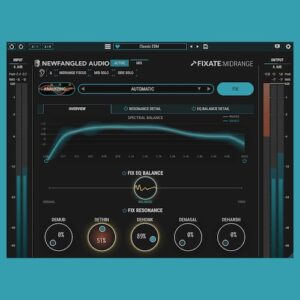 Newfangled Audio「Fixate:Midrange」ミックスで最も難しい“中域問題”を自動分析し、濁り・痛さ・こもりを自然に整理できるインテリジェントプラグイン｜DTMプラグインセール