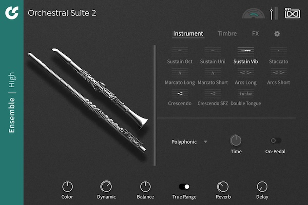 UVI「Orchestral Suite 2」ストリングス、金管、木管、打楽器からクワイアまでを一体化し、リアルな演奏表現と直感的操作で作曲を加速させる次世代オーケストラ音源｜DTMプラグインセール