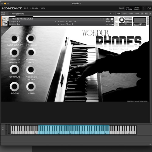 Zach Hanna「Wonder Rhodes」1976年製Rhodes Mark Iを細部までサンプリングした、実機感あふれるヴィンテージ・エレピ音源｜DTMプラグインセール