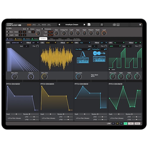 Roland「ZENOLOGY GX for iPad」4,000以上の音色・本格音作り・名機エフェクトを備えた、iPadでZEN-Core音源をフル体験できる次世代シンセ｜DTMプラグインセール