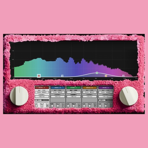 Turnt Plugins「Holding Hands」5バンドごとに音の質感を細かく調整できる、個性的デザインのパラメトリック・サチュレーションプラグイン｜DTMプラグインセール