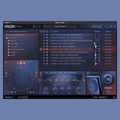 Bogren Digital「IRDX Studio FREE」最大5つのIRを自由にブレンド可能！アンプシミュレーターの音に“生っぽさ”を加える、IR管理と音作りを快適にする次世代IRローダー｜DTMプラグインセール