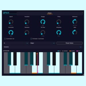 Skynse「QPitch」シンプル操作で自然なボーカル補正を行えるフォームント保持対応のオープンソースピッチ補正プラグイン｜DTMプラグインセール