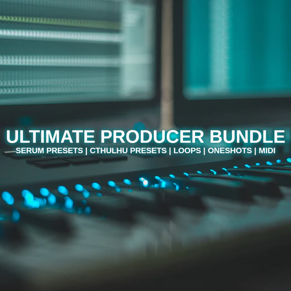 Glitchedtones「Ultimate Producer Bundle」2433ループ・1437種類のSerumプリセット・1416MIDIを収録した、EDMからLoFiまで幅広く対応する大容量音楽制作バンドル｜DTMプラグインセール