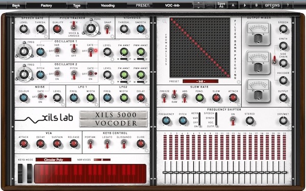 XILS Lab「XILS Vocoder 5000」EMS 5000をベースにした有機的で暖かいサウンドと、現代的な編集機能を両立した本格ボコーダー｜DTMプラグインセール