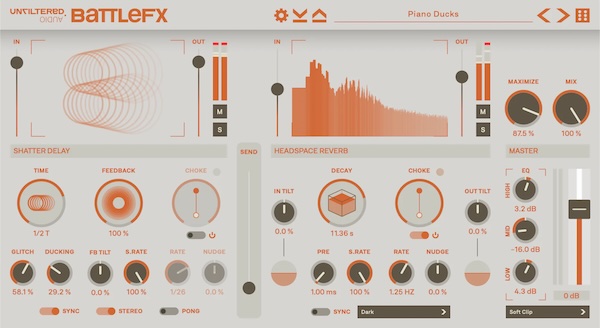 Unfiltered Audio「BattleFX」普通のディレイやリバーブでは作れない“動き続ける空間演出”を実現する個性派エフェクトプラグイン｜DTMプラグインセール
