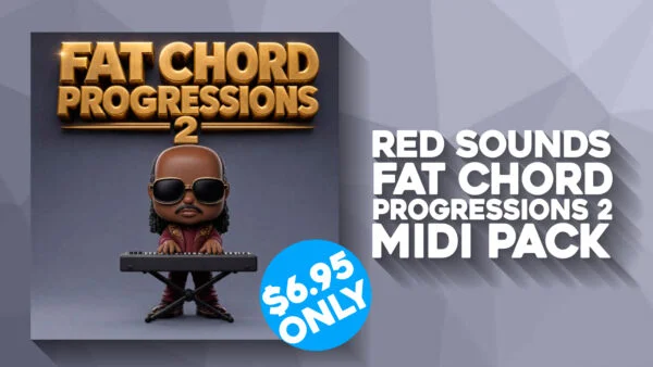 Red Sounds「Fat Chord Progressions 2 MIDI Pack」Neo-Soul・R&B・Lo-Fi制作で使いやすいジャズ感あるコード進行を簡単に取り入れられるMIDIパック｜DTMプラグインセール