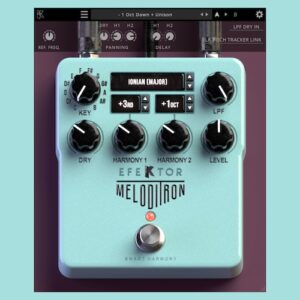 Kuassa「EFEKTOR Meloditron」キーやスケールに合わせて自然なハーモニーを自動生成できるインテリジェント・ハーモナイザープラグイン｜DTMプラグインセール