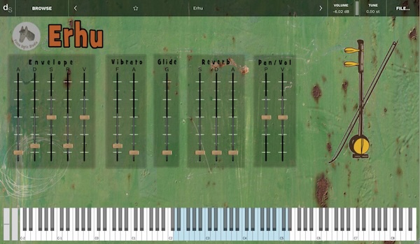 Finno Ugric Studio「Erhu」中国伝統楽器"二胡"の哀愁あるサウンドを手軽に取り入れられる音源｜DTMプラグインセール