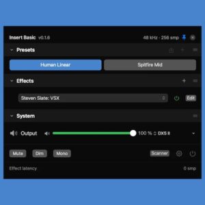 INSERT「INSERT BASIC」macOS全体でAUプラグインを使えるシステムワイド対応オーディオホスト｜DTMプラグインセール