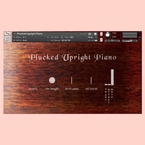 Lev Instruments「Plucked Upright Piano」アップライトピアノの弦を直接プラックして生まれた、幻想的で空気感あふれるKONTAKT音源｜DTMプラグインセール