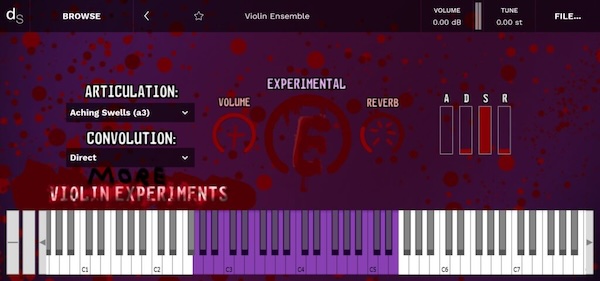 Mark (Nowa) Taylor「MORE Violin Experiments」不穏な揺らぎ・グリッサンド・クラスターを収録したホラー＆シネマティック向け実験系ストリングス音源｜DTMプラグインセール