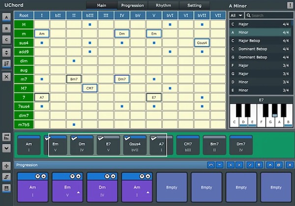 Ultimate Midi Plugin「UChord VST (Ultimate Chord Engine)」コードテーブルを使って簡単にコード進行を作れる作曲支援VST｜DTMプラグインセール