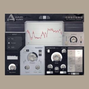 Auburn Sounds「Couture」ドラムのパンチ感やアタック感を細かく調整しながら、サチュレーションで存在感まで強化できる高機能プラグイン｜DTMプラグインセール