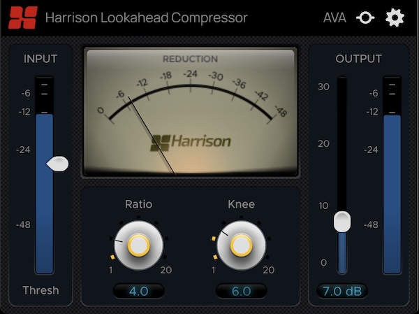 Harrison「Lookahead Compressor」ルックアヘッド処理でピークを先読みし、超高速アタックと透明なダイナミクス制御を実現する高精度コンプレッサー|DTMプラグインセール