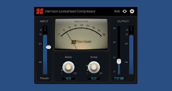 Harrison「Lookahead Compressor」ルックアヘッド処理でピークを先読みし、超高速アタックと透明なダイナミクス制御を実現する高精度コンプレッサー|DTMプラグインセール
