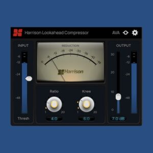 Harrison「Lookahead Compressor」ルックアヘッド処理でピークを先読みし、超高速アタックと透明なダイナミクス制御を実現する高精度コンプレッサー｜DTMプラグインセール