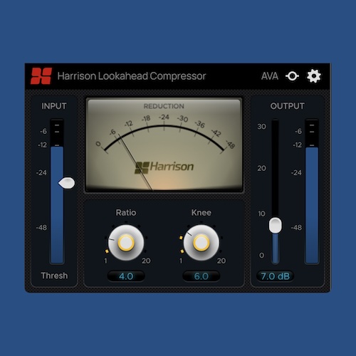 Harrison「Lookahead Compressor」ルックアヘッド処理でピークを先読みし、超高速アタックと透明なダイナミクス制御を実現する高精度コンプレッサー｜DTMプラグインセール