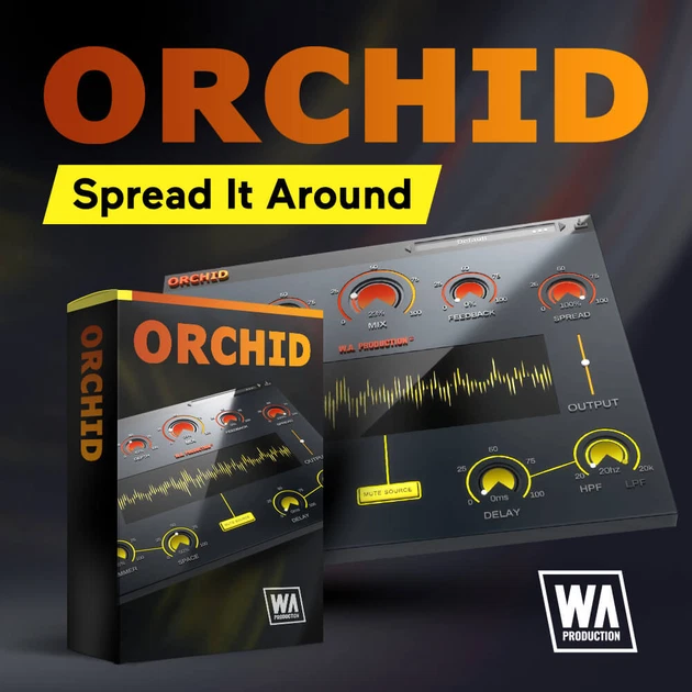 W. A. Production「Orchid」4重コーラス処理でシンセ・ボーカル・ギターに圧倒的な厚みと広がりを加えられる空間系プラグイン｜DTMプラグインセール