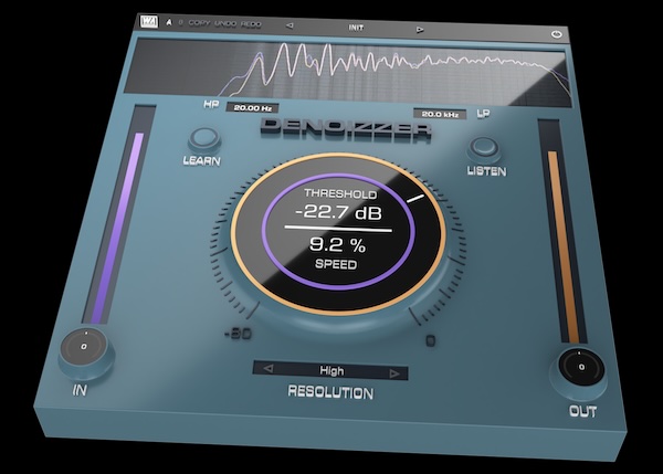 W. A. Production「DeNoizzer」ノイズの特性を学習し、不要な周波数だけを自然に軽減!音質を損なわずクリーンなサウンドへ整えるノイズリダクションプラグイン|DTMプラグインセール