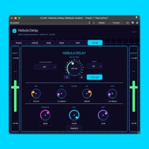Nebula Audio「Nebula Delay」軽量設計なのにテンポ同期・フィルター・位相反転まで搭載した高機能モノラルディレイプラグイン｜DTMプラグインセール