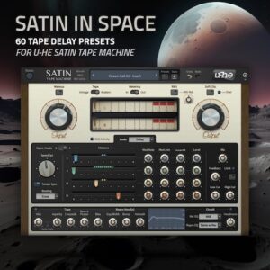 Ocean Swift Synthesis「Satin In Space」u-he Satinで幻想的なディレイ空間と浮遊感あるモジュレーションを作れるクリエイティブFXプリセット集｜DTMプラグインセール