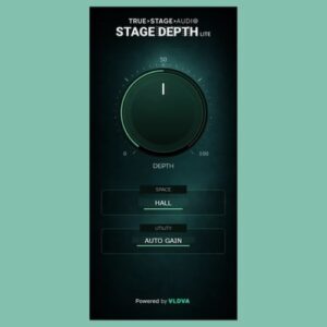 True Stage Audio「Stage Depth Lite」ノブ1つで音の距離感と奥行きを自然にコントロールできる空間系プラグイン｜DTMプラグインセール