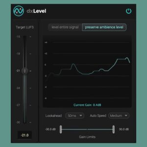 Accentize「dxLevel」複数話者の音量差を自動で整えながら自然な会話感を保てる無料レベリングツール｜DTMプラグインセール