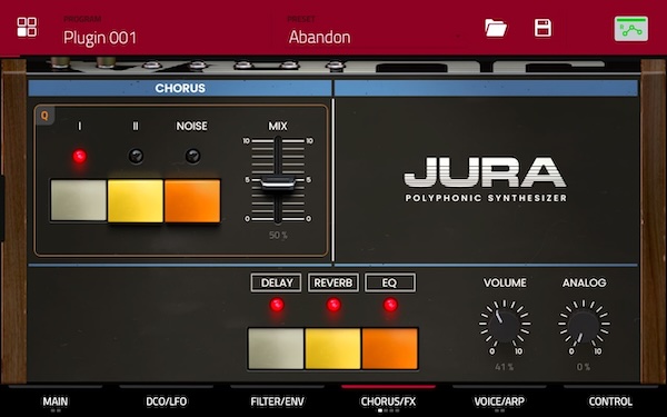 AIR Music Technology「Jura」80年代アナログシンセの名機サウンドを現代環境で扱いやすく再構築した万能ソフトシンセ|DTMプラグインセール